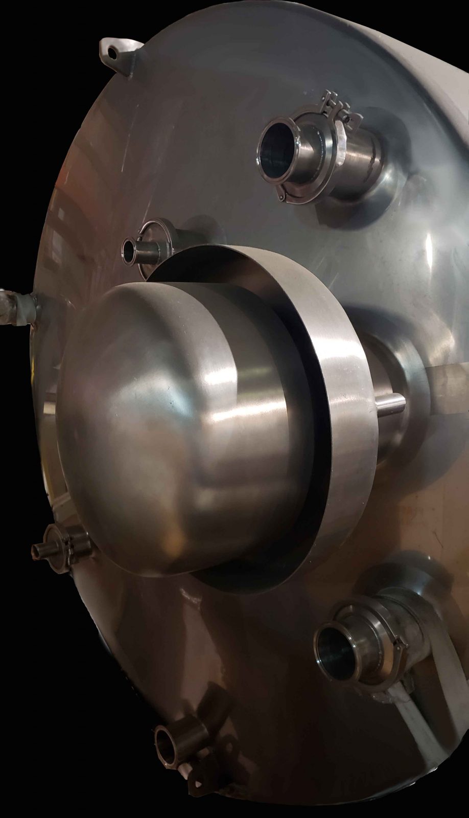 2500 gallon single shell stainless steel holding tank